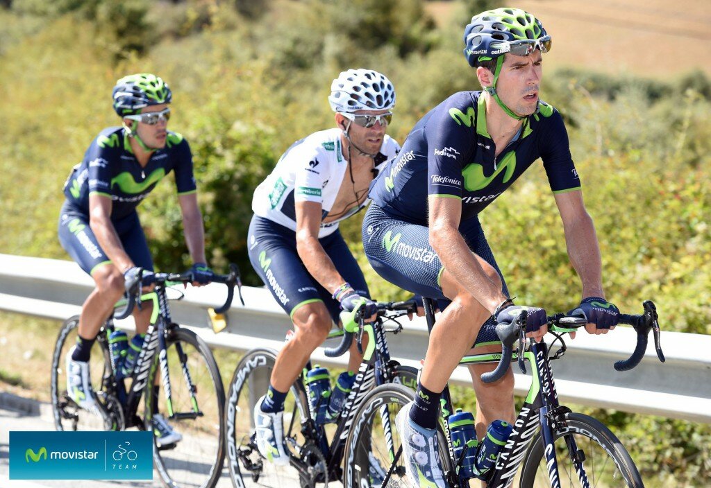 Vuelta a España 2014, Imanol Erviti tira de Alejandro Valverde | Movistar Team